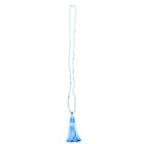 <strong>COLLIER MALA FACETTÉ </strong>AIGUE MARINE Qualité A