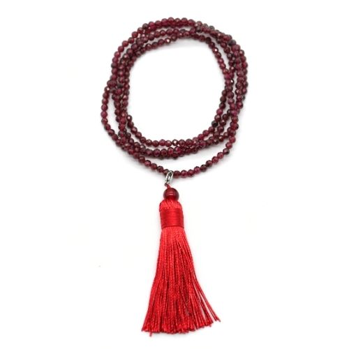 <strong>COLLIER MALA FACETTÉ </strong>GRENAT Qualité A