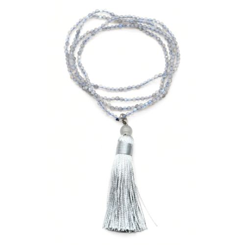 <strong>COLLIER MALA FACETTÉ </strong>LABRADORITE Qualité A