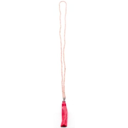 <strong>COLLIER MALA FACETTÉ </strong>OPALE ROSE Qualité A