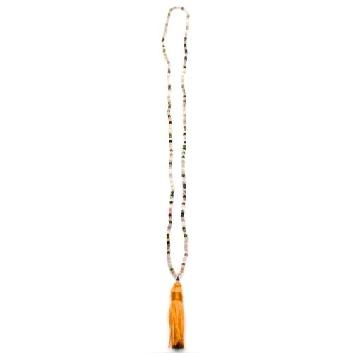 <strong>COLLIER MALA FACETTÉ </strong>TOURMALINE MÉLANGÉE Qualité A