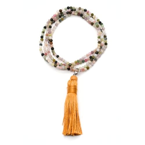 <strong>COLLIER MALA FACETTÉ </strong>TOURMALINE MÉLANGÉE Qualité A