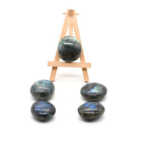 <strong>GALETS LABRADORITE</strong> (x 5 pièces) Qualité EXTRA 