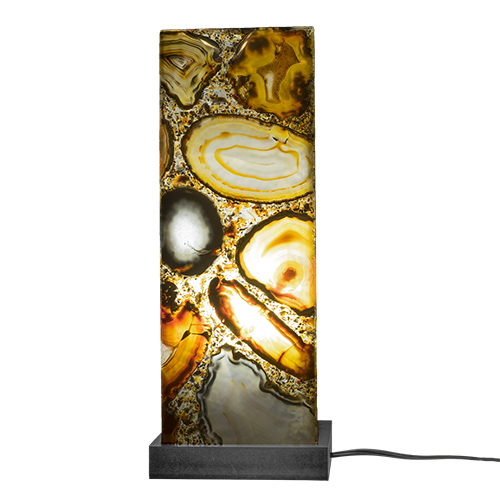 LAMPE D'ART EN AGATE NATURELLE, [80cm]