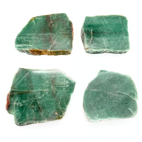 MINI PLATEAU DE <strong>4 PLAQUES POLIES EN AVENTURINE</strong>