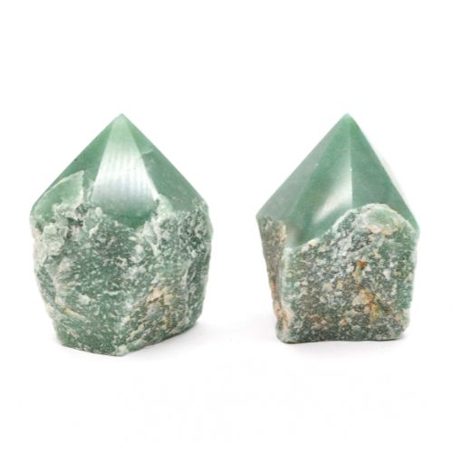 POINTES SEMI-POLIE EN <strong>AVENTURINE</strong> (500 Gr )