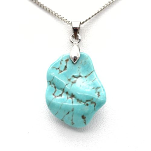 PENDENTIF EN <strong>TURQUOISE VÉRITABLE</strong> (La pièce) 