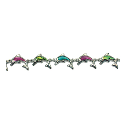 BRACELETS NACRE MULTICOLORE DAUPHIN (x 12 pcs)